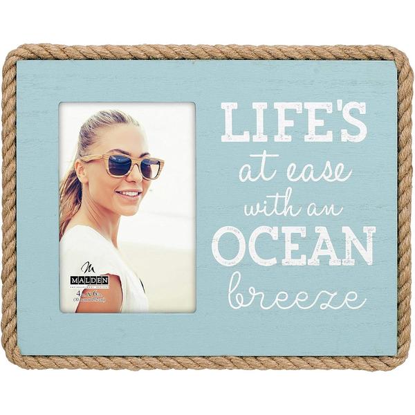 Malden Life's at Ease Rope Border Frame - 4x6