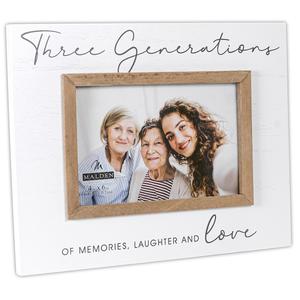 Malden Three Generations Border Script  - 4x6