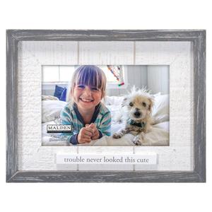 Malden Trouble Never Looked This Cute Rustic Wood Frame - 4x6