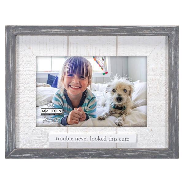 Malden Trouble Never Looked This Cute Rustic Wood Frame - 4x6