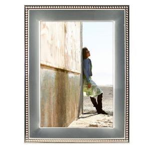 Two Tone Silver Bead Metal Frame - 5x7