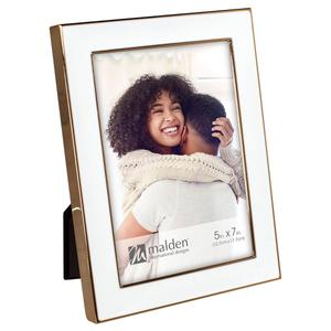 Malden Gold with White Epoxy Frame - 5x7
