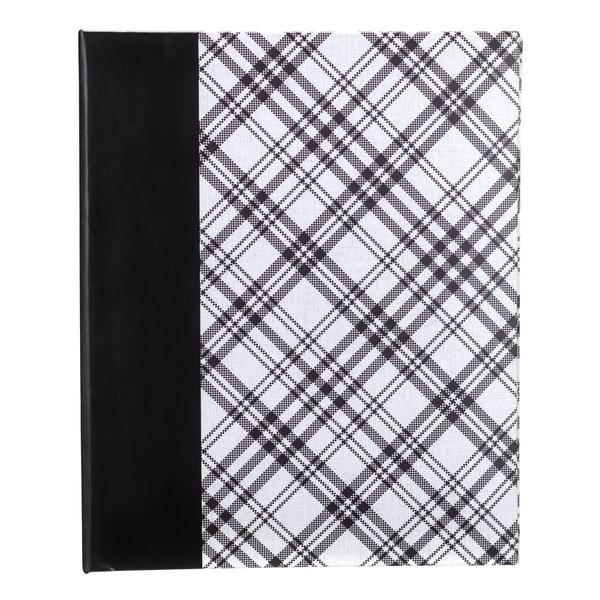 Malden Black & White Plaid Weld Bound Photo Album
