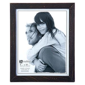 Malden Rough Black Linear Frame - 8x10