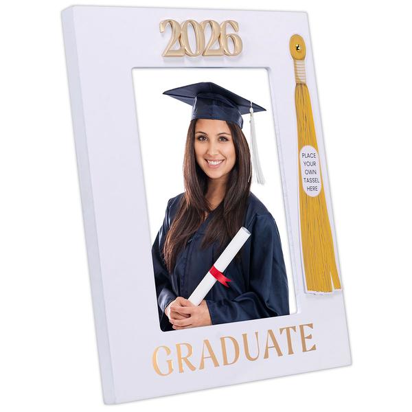 Malden 2026 Graduation Tassel Holder Frame White