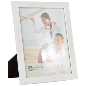 Malden White Distressed Linear Frame - 8x10