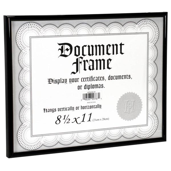 Malden Metro Black Certificate Frame - 8.5 x 11