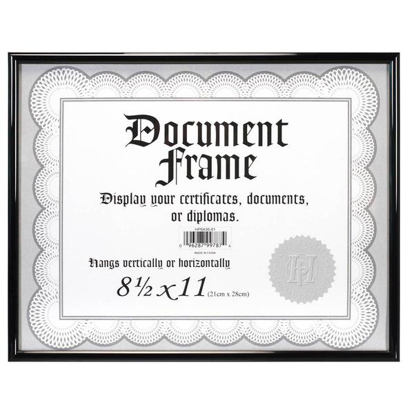 Malden Metro Black Certificate Frame - 8.5 x 11 alternate view