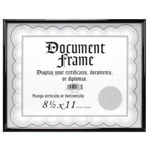 Malden Metro Black Certificate Frame - 8.5 x 11 alternate view