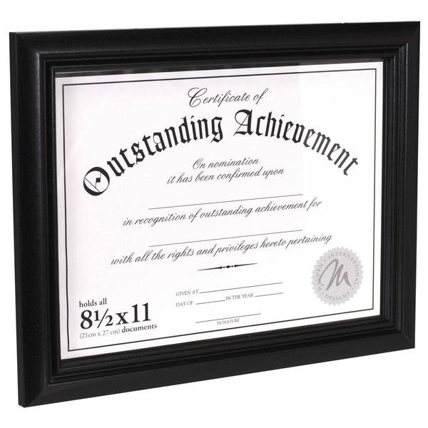 Malden Black Wooden Certificate Frame - 8.5x11 alternate view