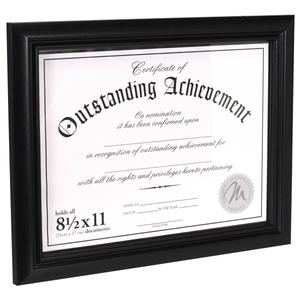 Malden Black Wooden Certificate Frame - 8.5x11 alternate view