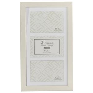 Malden 3 Opening White Matte Frame - 4x6