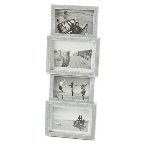 Malden Panel 4 Opening Grey Collage Frame