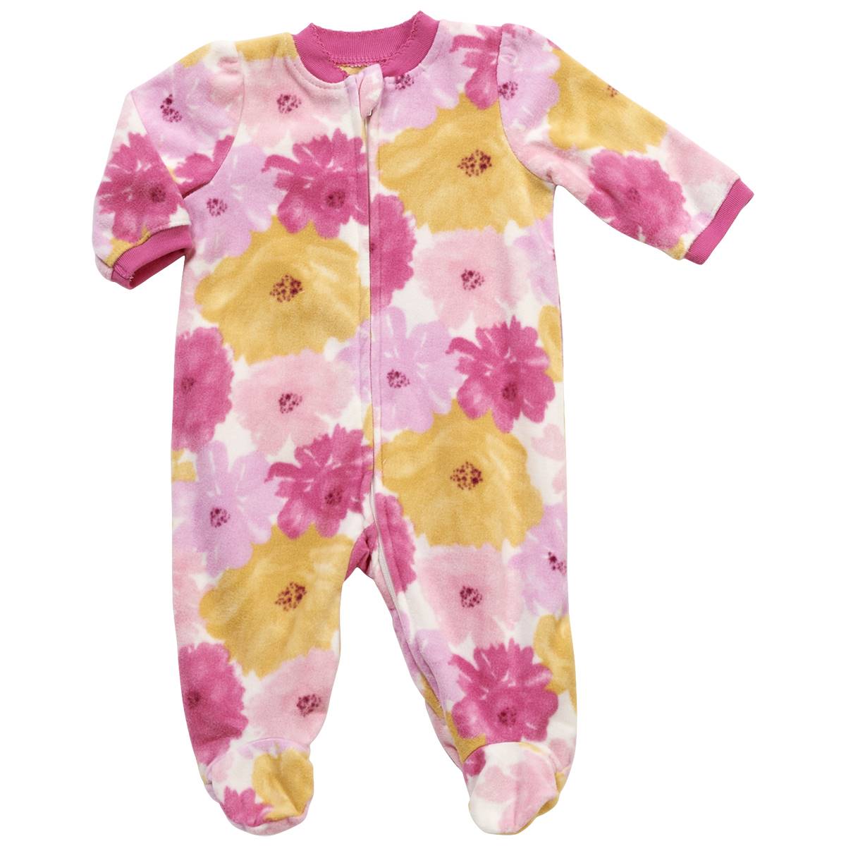 Baby Girl (3-9M) Little Me Floral Fleece Sleep & Play