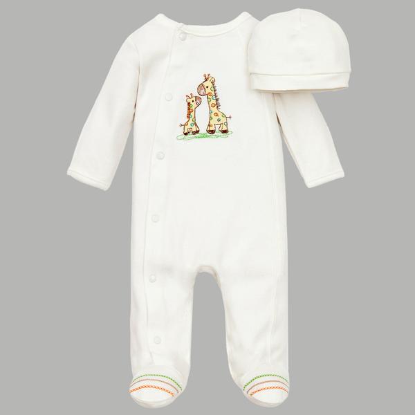 Baby Boy (NB-9M) Little Me(R) Giraffe Footie Sleeper with Hat