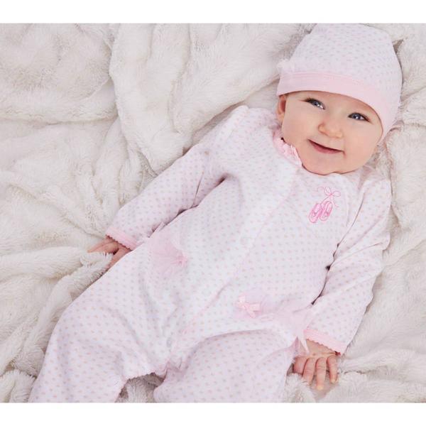 Baby Girl (NB-9M) Little Me(R) Ballerina Footie Sleeper with Hat alternate view
