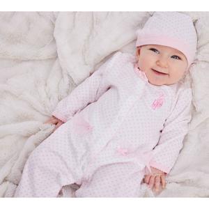 Baby Girl (NB-9M) Little Me(R) Ballerina Footie Sleeper with Hat alternate view