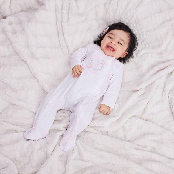 Baby Girl (Preemie-9M) Little Me(R) Thank Heaven Footie Sleeper alternate view