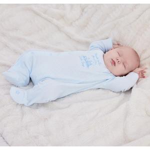Baby Boy (Preemie-9M) Little Me(R) Thank Heaven Stripe Footie