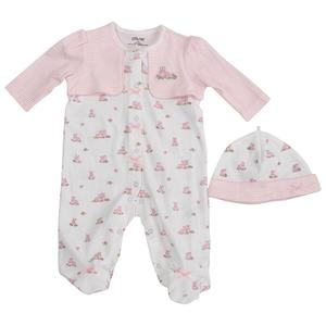 Baby Girl (NB-9M) Little Me(R) Baby Bunnies Footie Sleeper