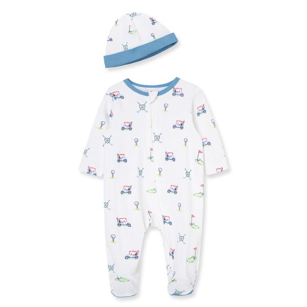 Baby Boy (NB-9M) Little Me(R) Golf Club Footie with Hat