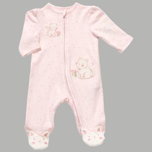 Baby Girl (NB-9M) Little Me(R) Sweet Kitties Floral Footie