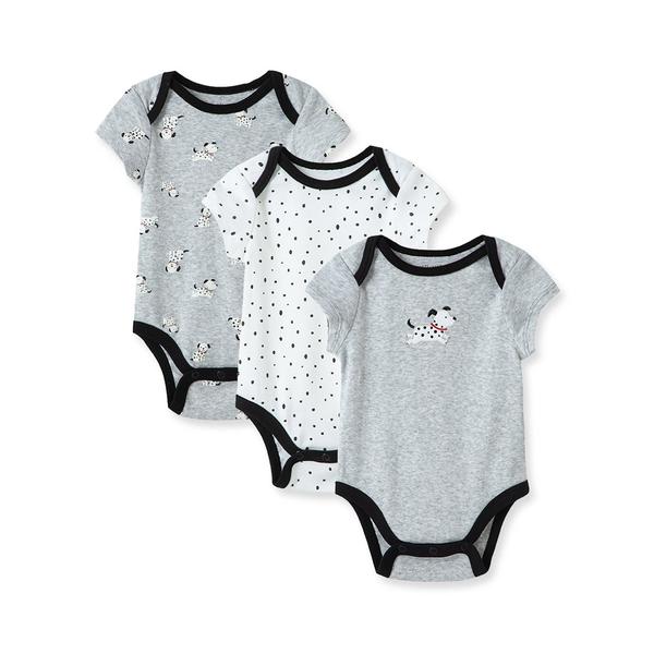 Baby Boy (NB-9M) Little Me(R) 3pk. Dalmatian Short Sleeve Bodysuits