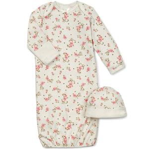 Baby Girl (NB-3M) Little Me(R) Rose Nightgown with Hat