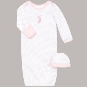 Baby Girl (NB-3M) Little Me(R) Ballerina Heart Gown with Cap