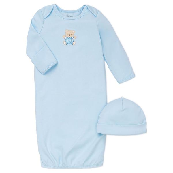 Baby Boy (NB-3M) Little Me(R) Cute Bear Sleeper Nightgown & Hat