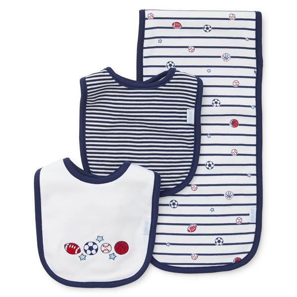 Baby Boy Little Me(R) Sports Star Bib & Burp Cloth Set