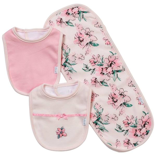 Baby Girl Little Me(R) Dream Floral Bib & Burp Cloth Set