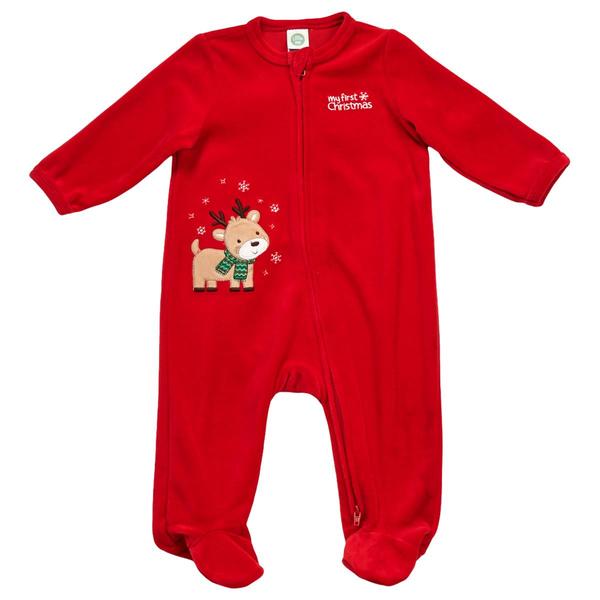 Baby Unisex (3-9M) Little Me(R) Reindeer First Christmas Footie
