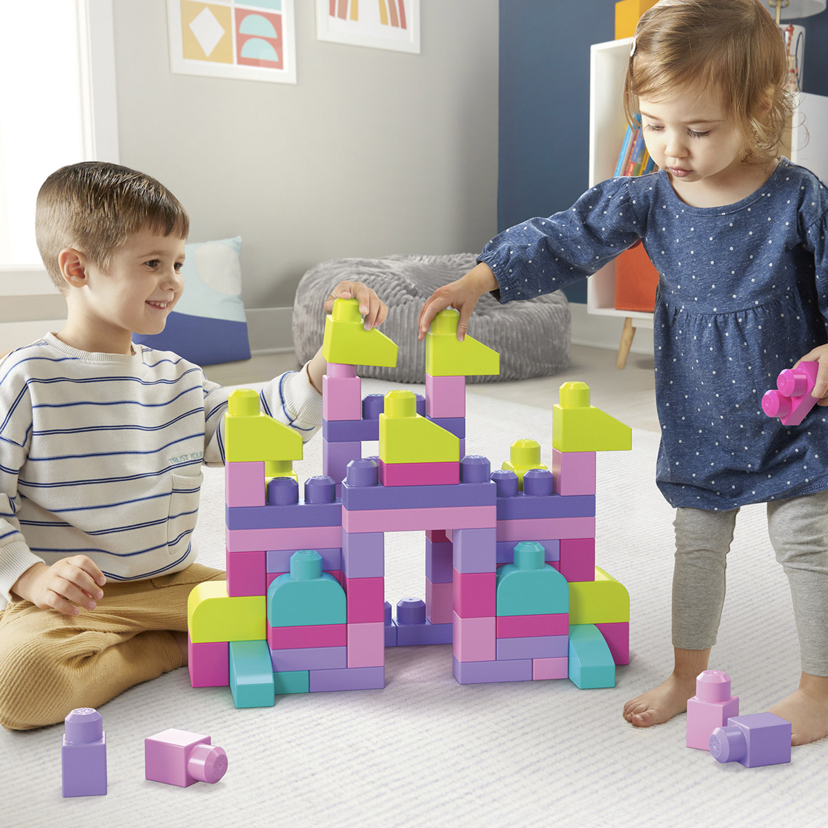 Mega Bloks By Fisher-Price(R) 80pc. Building Bag - Pink