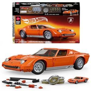 Hot Wheels(R) Brick Shop 71 Lamborghini Miura P400 Sv Building Toy