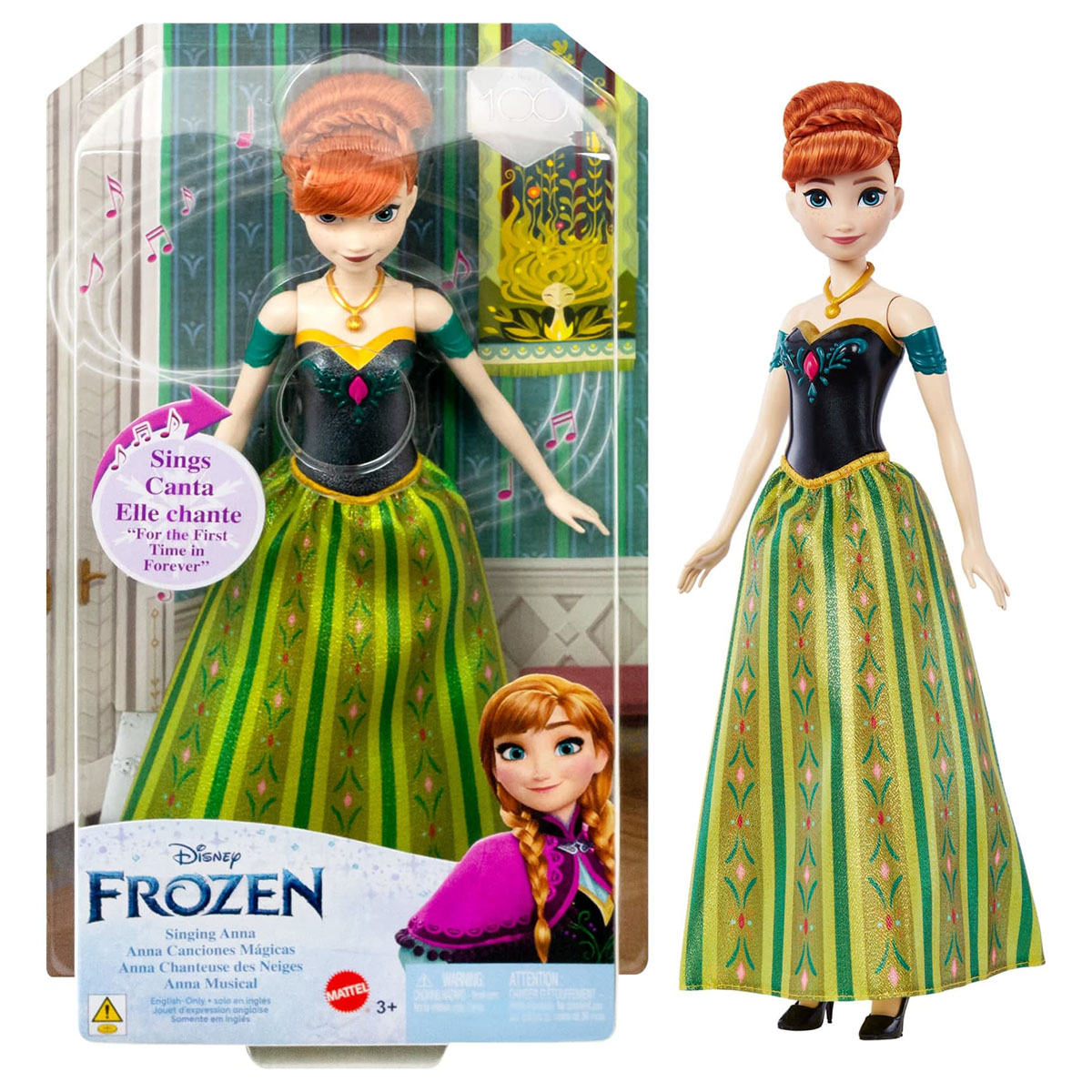 Mattel(R) Disney Frozen(c) Singing Anna Doll