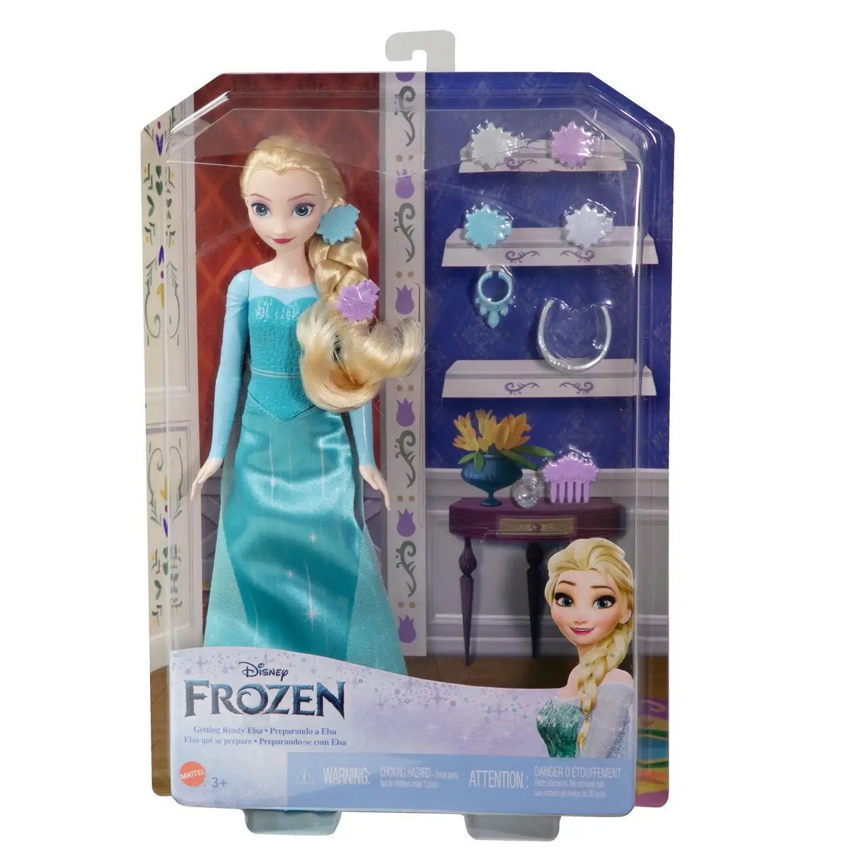 Mattel(R) Disney Frozen Get Ready Elsa Doll