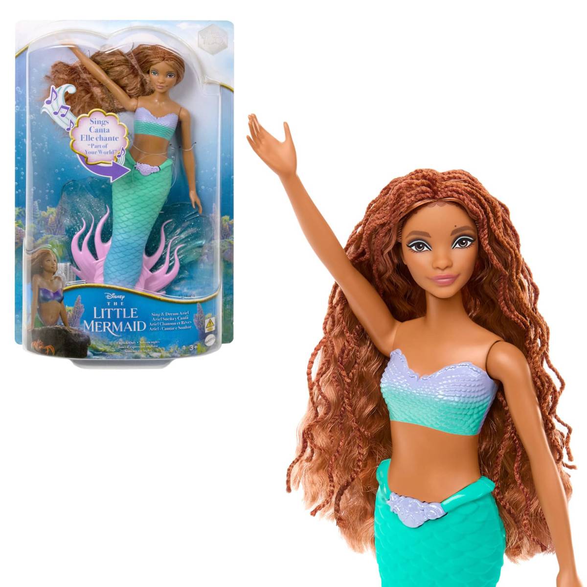 Mattel(R) The Little Mermaid Ariel Sing & Dream Doll