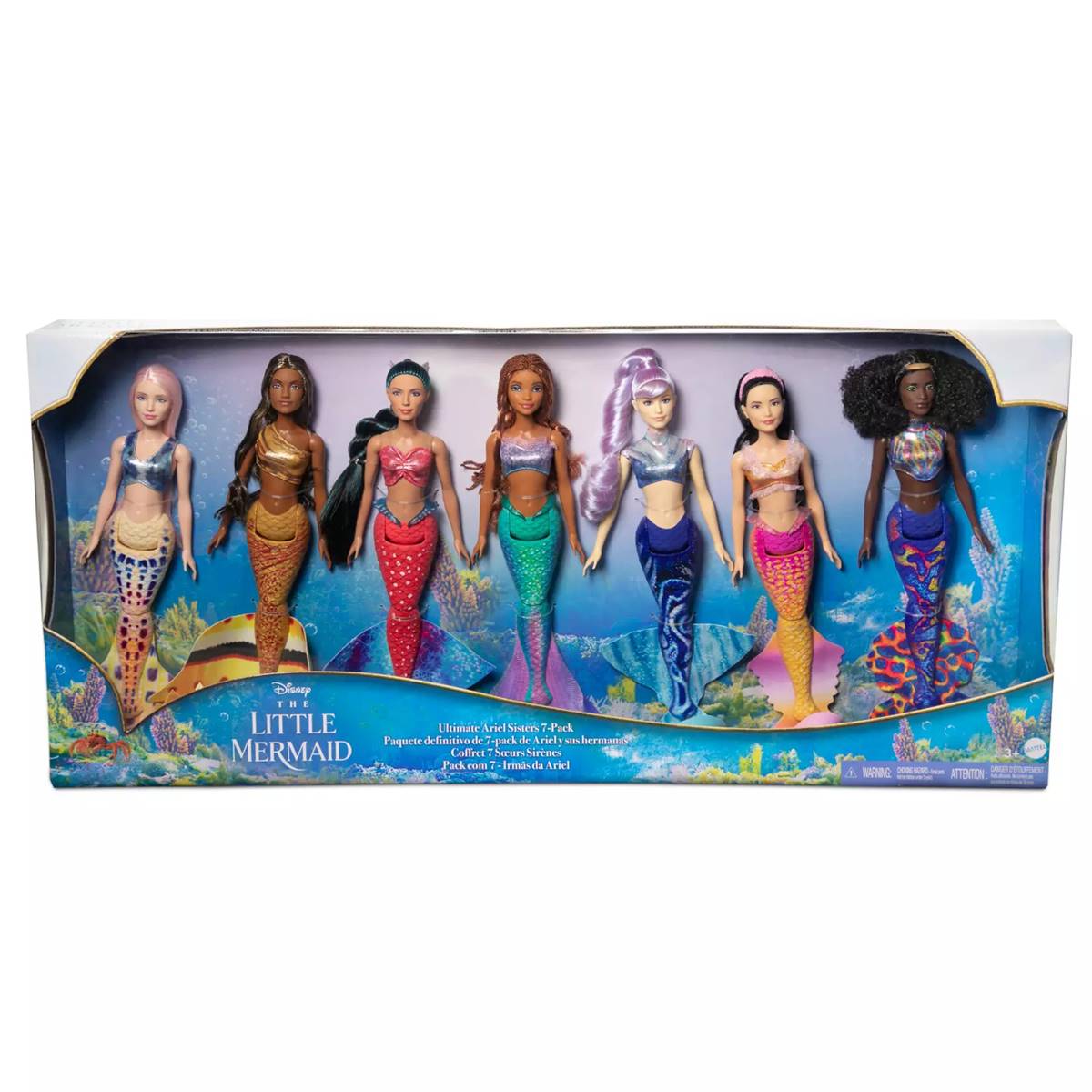 Disneys 7pk. 12in. Little Mermaid Sisters Dolls