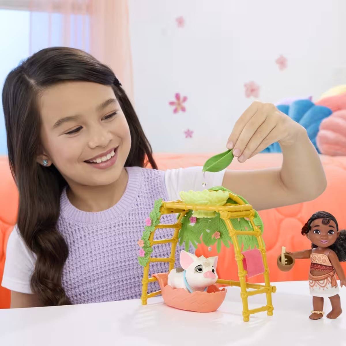 Mattel(R) Disney Moana 2 Simea & Pua Bathtime Fun Playset