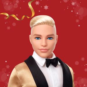 Barbie(R) 2025 Holiday Ken Blonde Doll alternate view