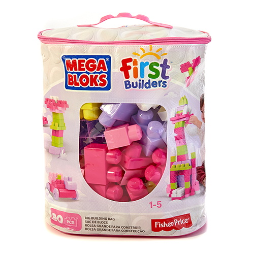 Mega Bloks By Fisher-Price(R) 80pc. Building Bag - Pink