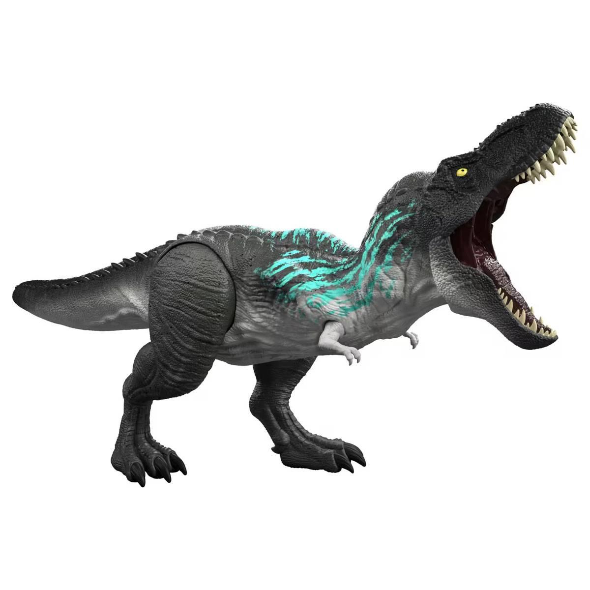 MATTEL Jurassic World Muscle Madness Tyrannosaurus Rex Action Figure with Grow Feature And Roar