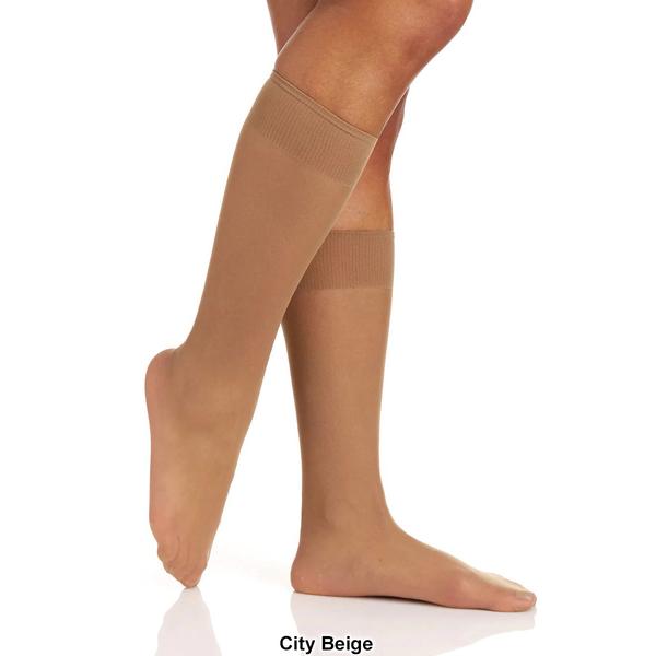 Womens Berkshire 3pk. All Day Sheer Knee High Toe Hosiery alternate view