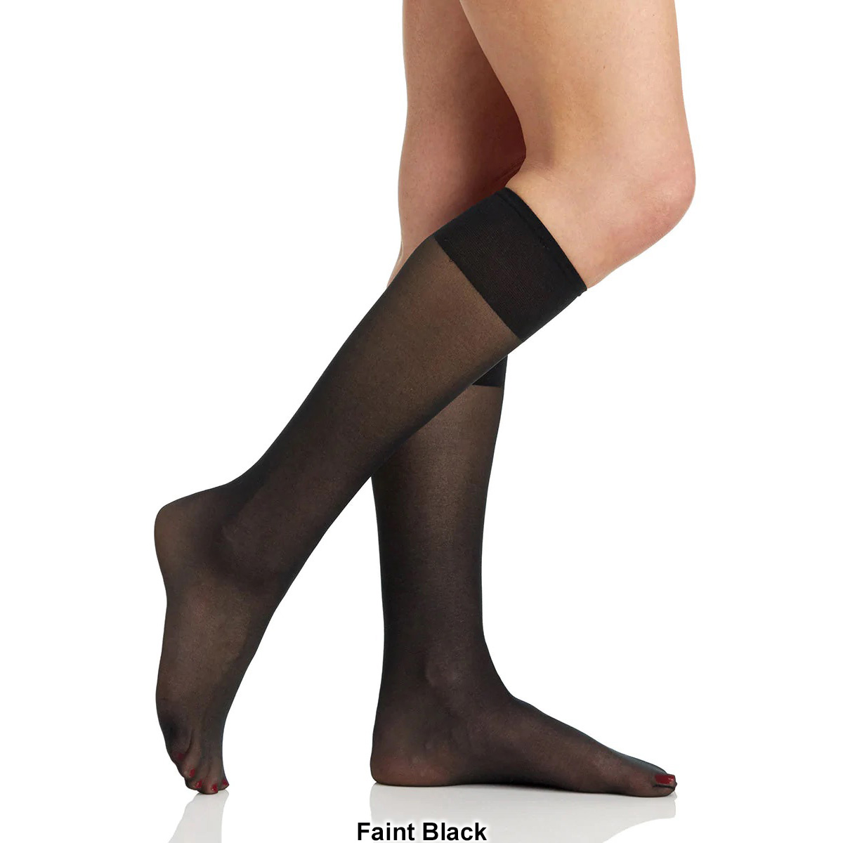 Womens Berkshire 3pk. All Day Sheer Knee High Toe Hosiery