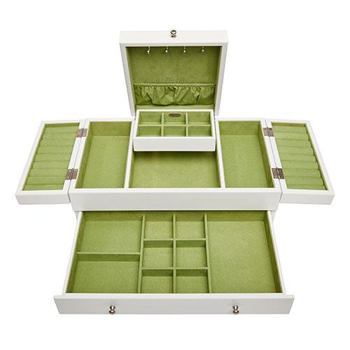 Mele & Co. Everly Wooden Triple Lid Jewelry Box alternate view