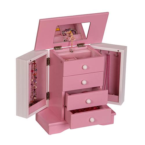 Mele & Co. Elise Wooden Musical Jewelry Box alternate view