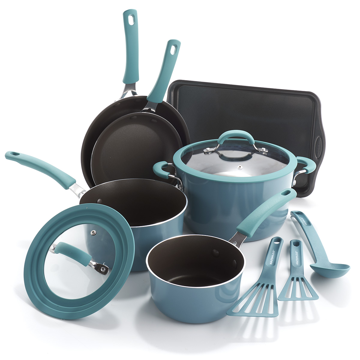 Rachael Ray Cook + Create 11pc. Aluminum Nonstick Cookware Set