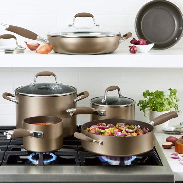 Anolon(R) Advanced 11pc. Bronze Cookware Set