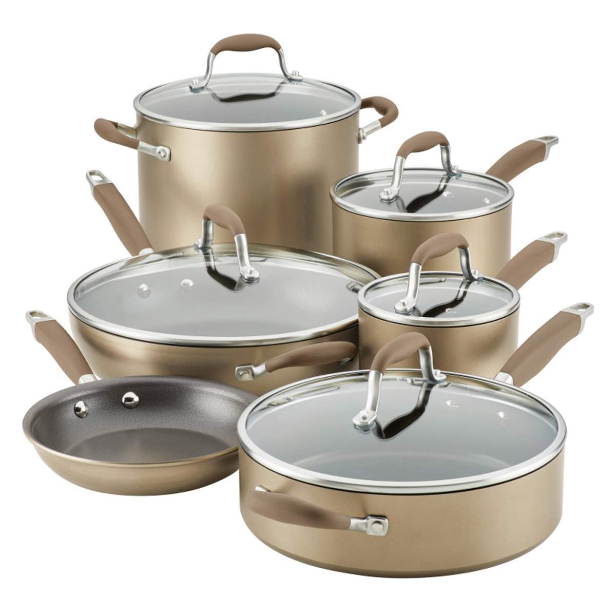 Anolon(R) Advanced 11pc. Bronze Cookware Set